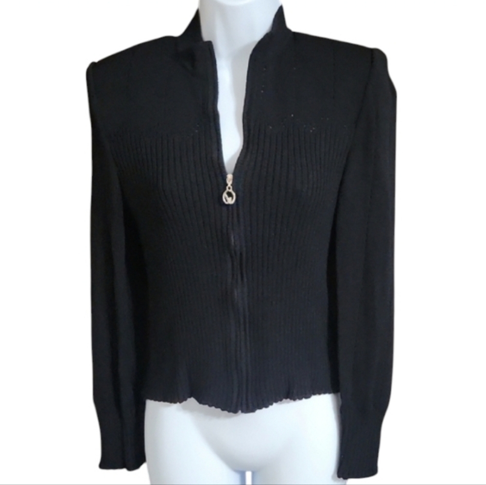 St John Sport Zip Front Sweater